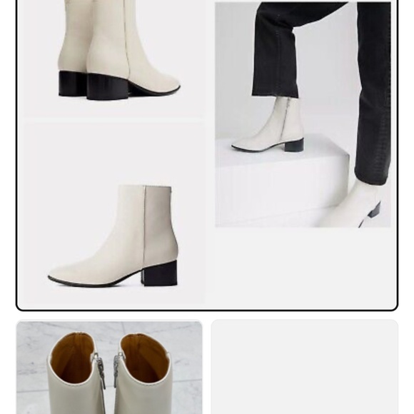 $475 Rag & Bone Aslen Mid Boot In Antique White Size:EU38.5( US:8.5) - Picture 1 of 9
